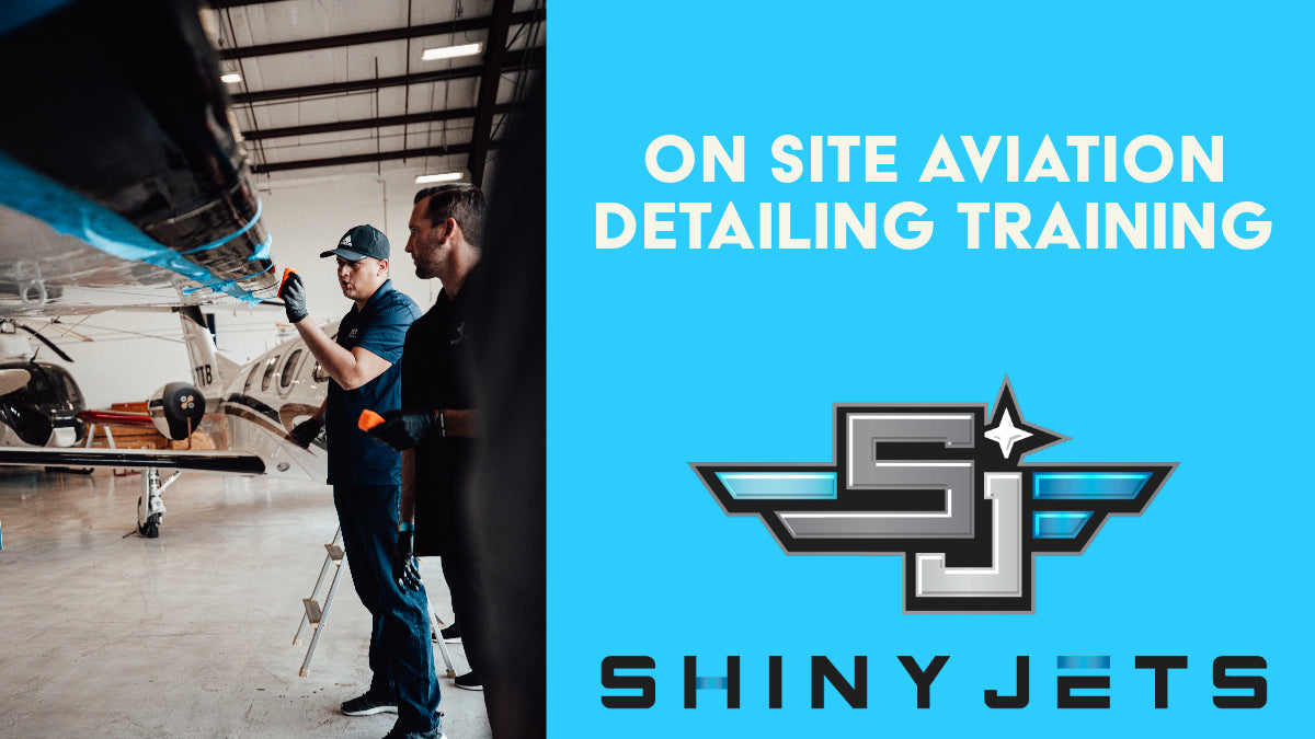 On-Site Aviation Detailing Training with Shiny Jets logo