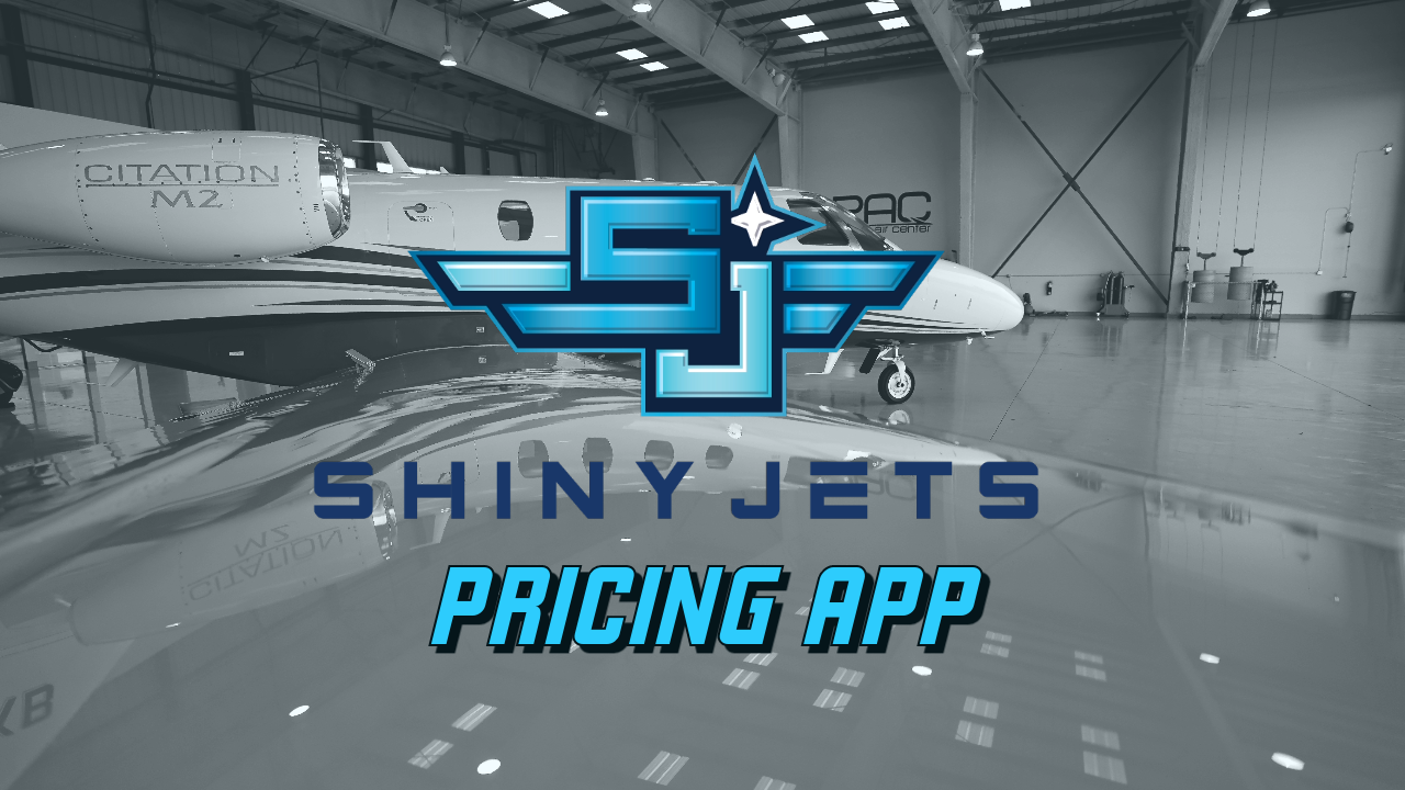 Shiny Jets Pricing App Aircraft Detailing