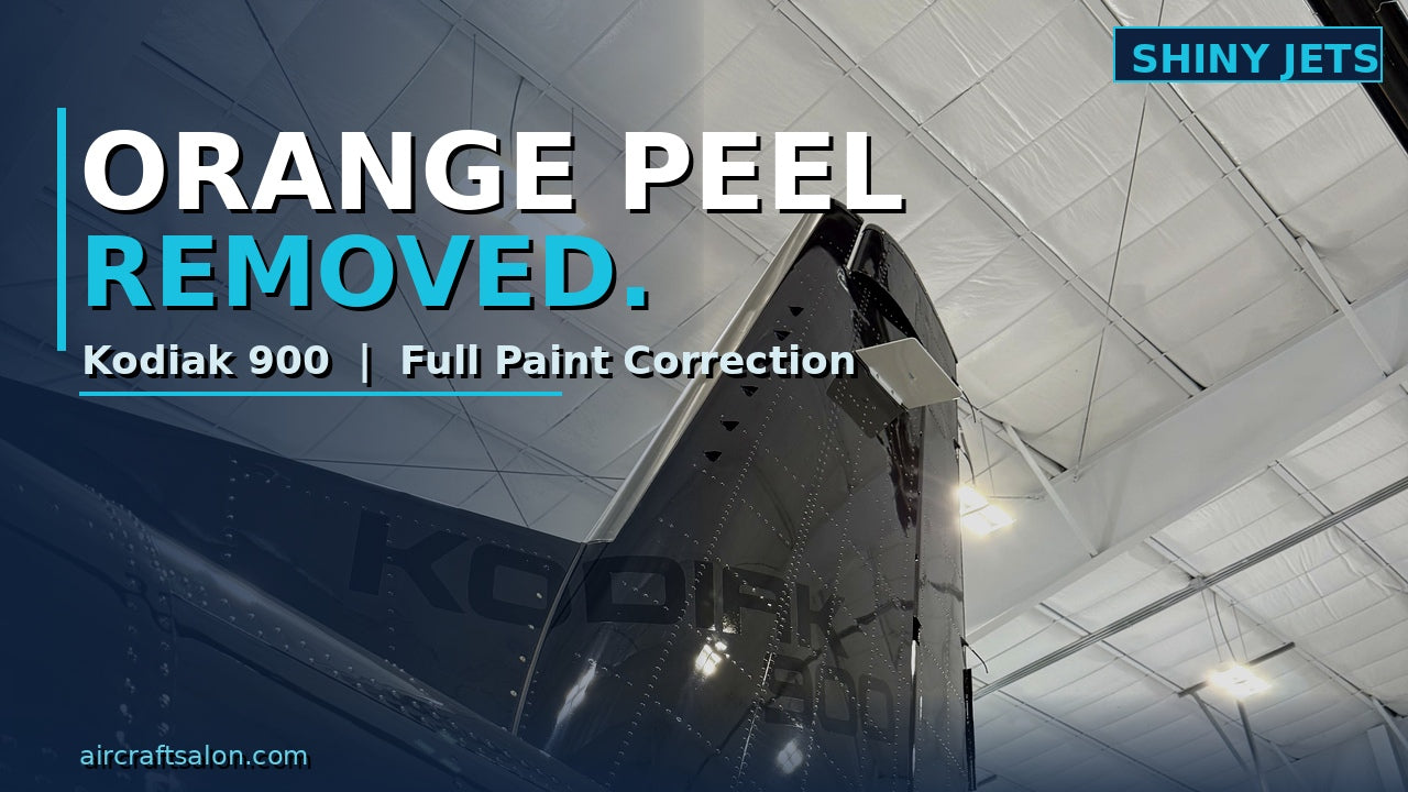 Kodiak 900 Paint Correction: What Aircraft Paint Looks Like After Orange Peel Removal