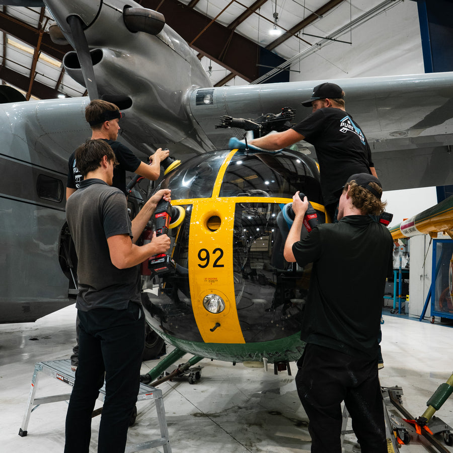 Aircraft interior detailing training Chino Airport